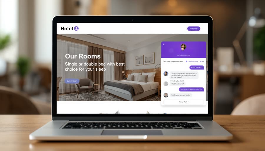 Assistant24 on hotel website — direct bookings