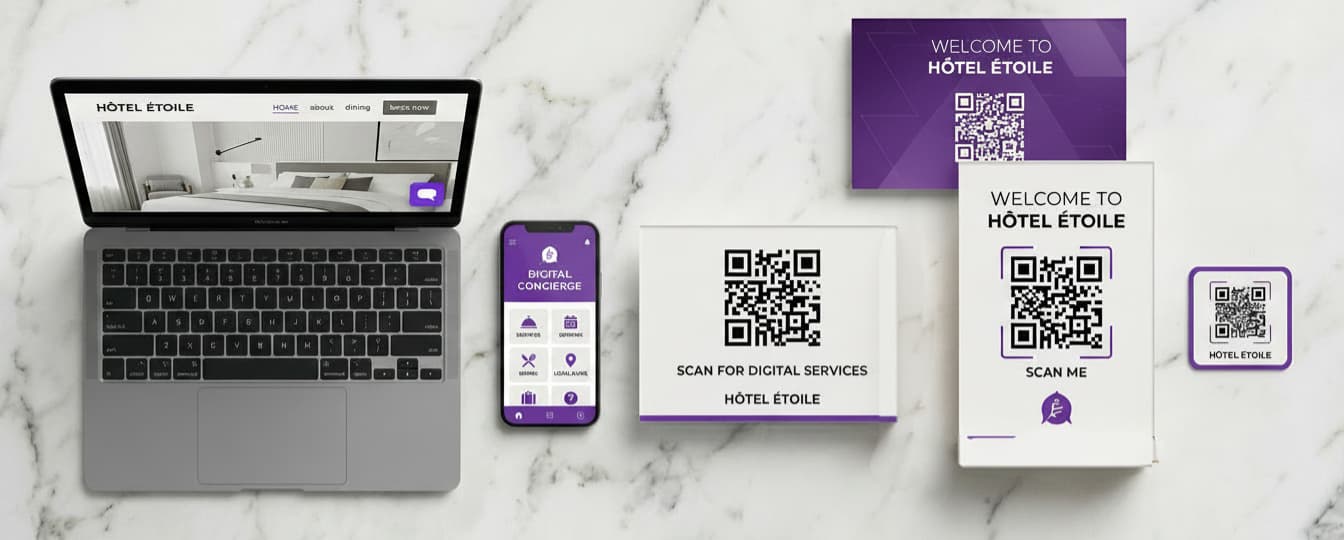 Assistant24 kit completo — assistente AI, QR, web app, materiali